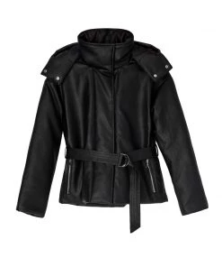 Mattnat LISBON Vegan Leather Puffer Jacket Outerwear