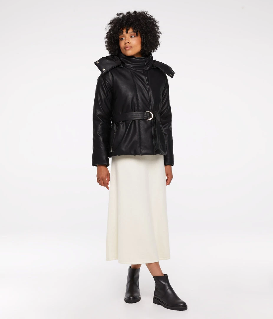 Mattnat LISBON Vegan Leather Puffer Jacket Outerwear 2 Mattnat LISBON Vegan Leather Puffer Jacket Outerwear