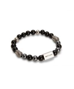 Mattnat Bracelets MIRACLE - Black & Grey Stone Bracelet 8 Mattnat Bracelets MIRACLE - Black & Grey Stone Bracelet