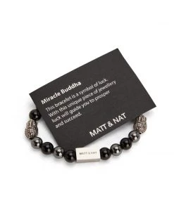 Mattnat Bracelets MIRACLE - Black & Grey Stone Bracelet 9 Mattnat Bracelets MIRACLE - Black & Grey Stone Bracelet