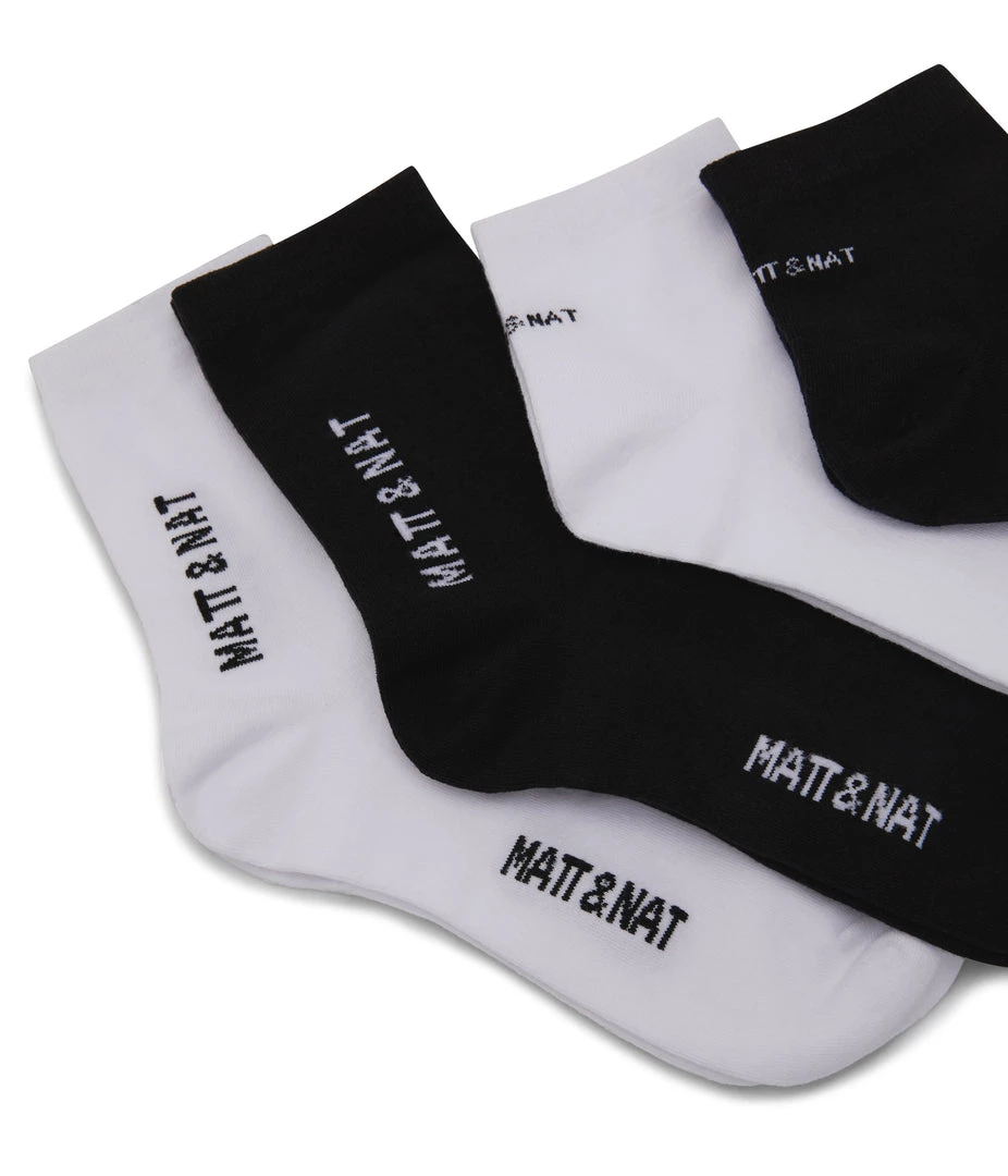 Mattnat SOCK Organic Cotton Socks Box Set Black & White 4 Mattnat SOCK Organic Cotton Socks Box Set Black & White